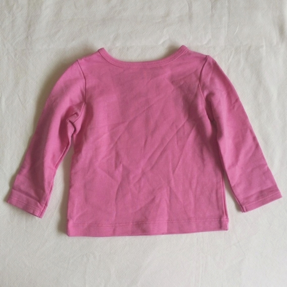 carter's pink butterfly cotton crewneck sweatshirt 12 months baby girl - Picture 6 of 6